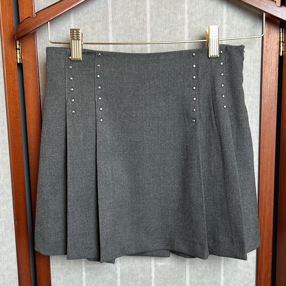 Pleated Studded Skirt - Picture 3 of 5